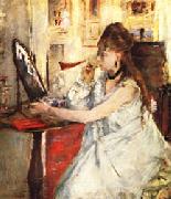 Berthe Morisot Young Woman Powdering Herself Spain oil painting artist
